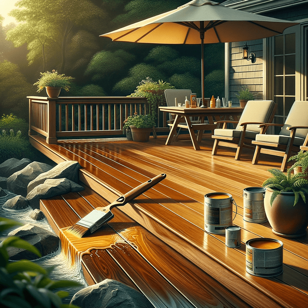 Deck restoration before and after